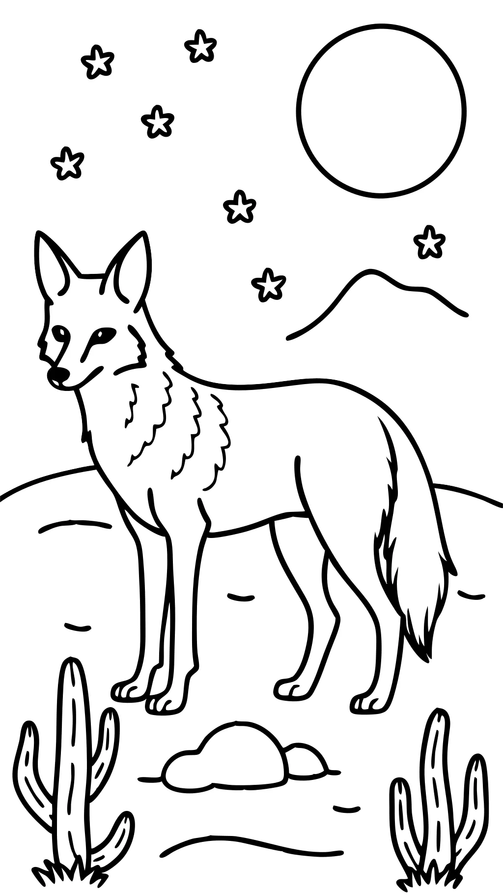 coyote coloring pages